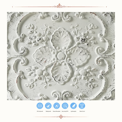 PAINTSDECOR PL19 Distress crack white black PVC ceiling tile product detail