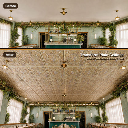 PAINTSDECOR PL19 Distress crack multicolor white PVC ceiling tile product detail