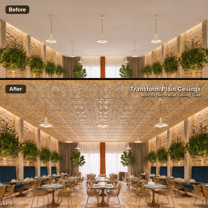 PAINTSDECOR PL19 Distress crack multicolor white PVC ceiling tile product detail