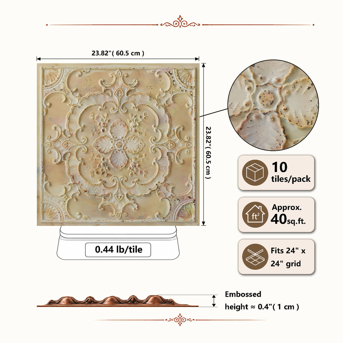 PAINTSDECOR PL19 Distress crack multicolor white PVC ceiling tile product detail