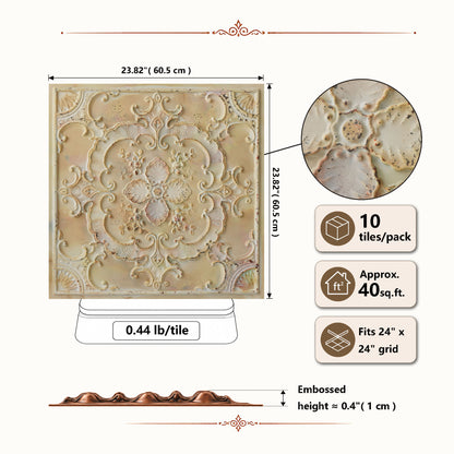 PAINTSDECOR PL19 Distress crack multicolor white PVC ceiling tile product detail