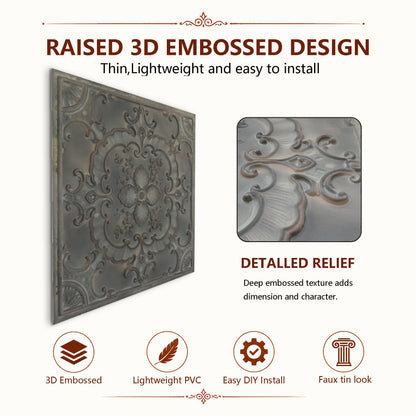 PAINTSDECOR PL19 Driftwood PVC ceiling tile product detail