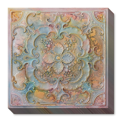 PAINTSDECOR PL19 Old World Fresco PVC ceiling tile product detail