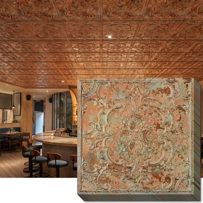 PAINTSDECOR PL19 Palazzo Clay PVC ceiling tile product detail