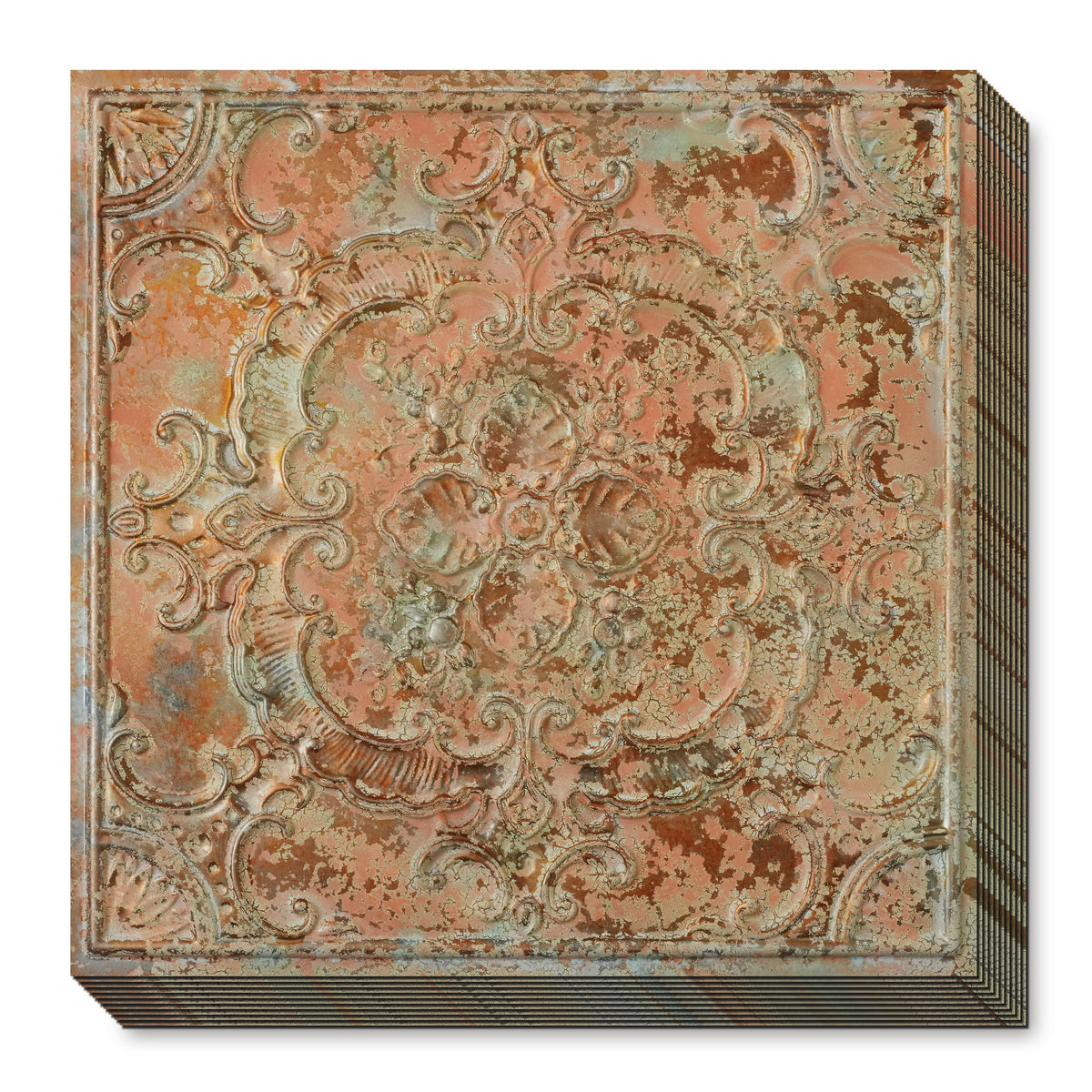 PAINTSDECOR PL19 Palazzo Clay PVC ceiling tile product detail
