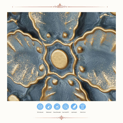 PAINTSDECOR PL19 Smoked gold PVC ceiling tile product detail