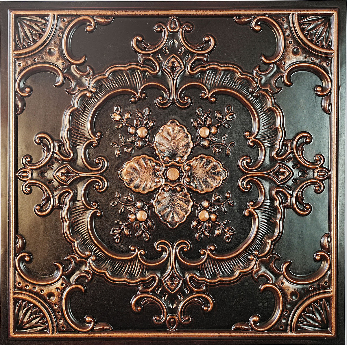 PAINTSDECOR PL19 Traditional copper PVC ceiling tile product detail