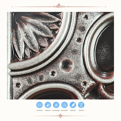 PAINTSDECOR PL19 Traditional silver PVC ceiling tile product detail