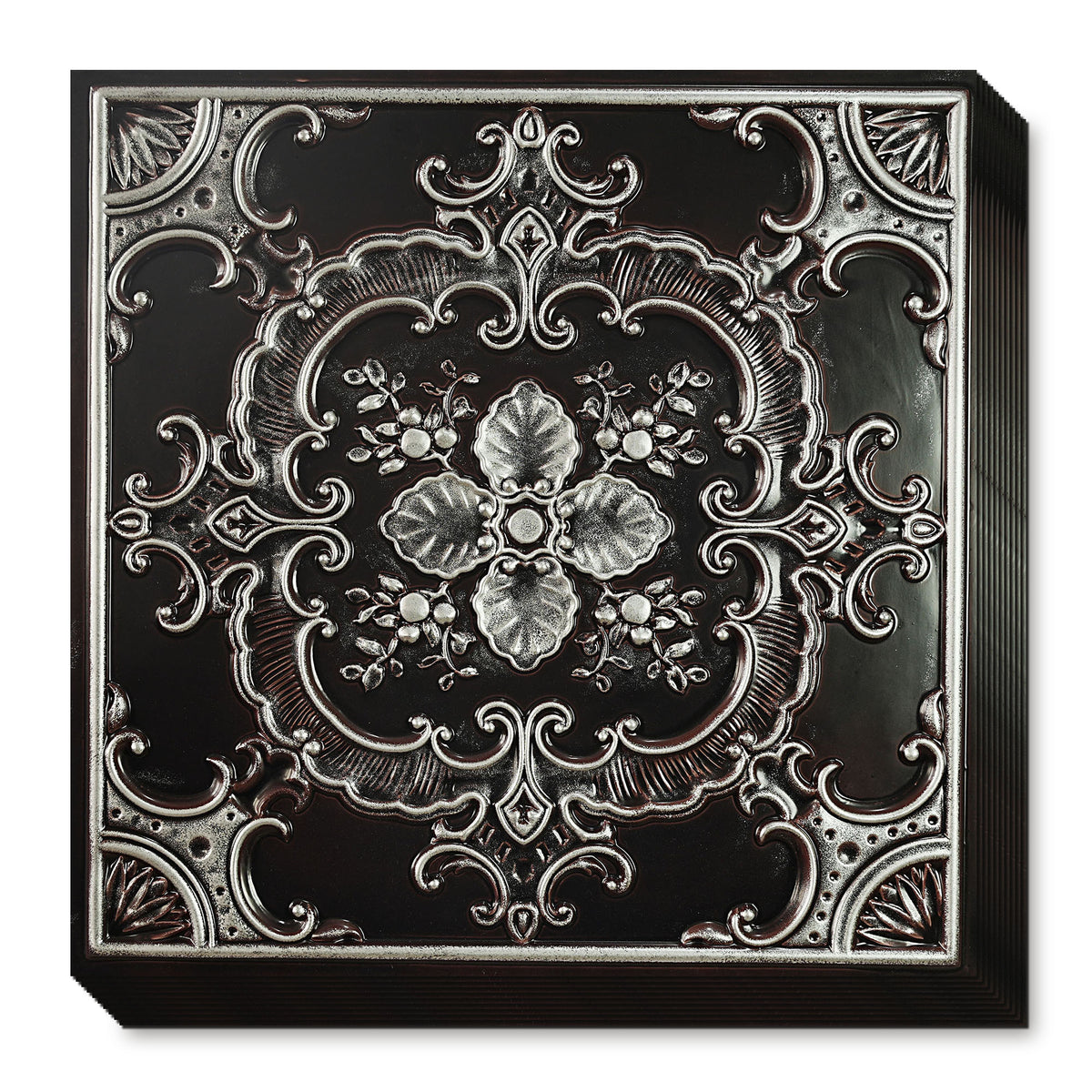 PAINTSDECOR PL19 Traditional silver PVC ceiling tile product detail