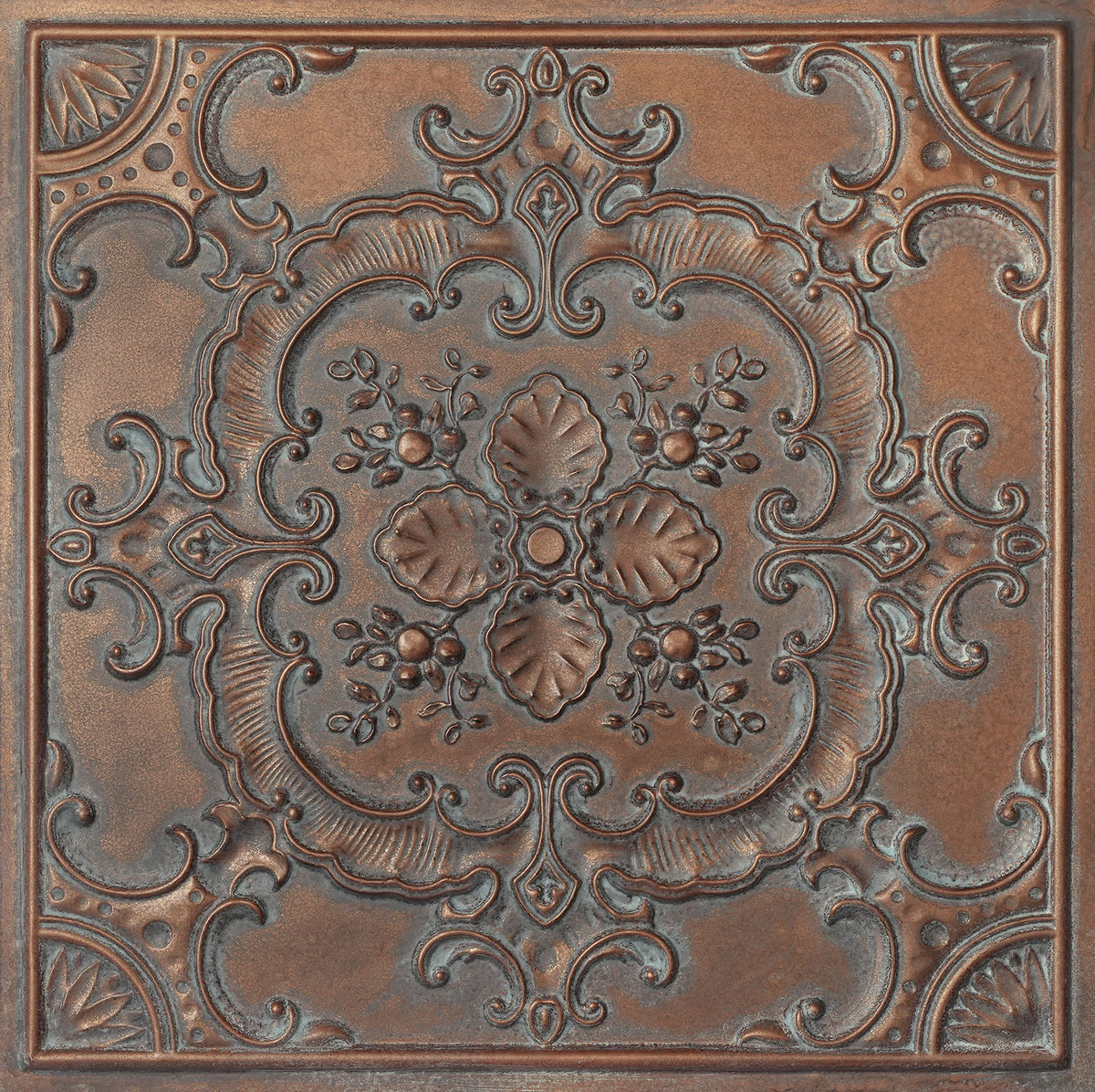 PAINTSDECOR PL19 Weathered copper PVC ceiling tile product detail