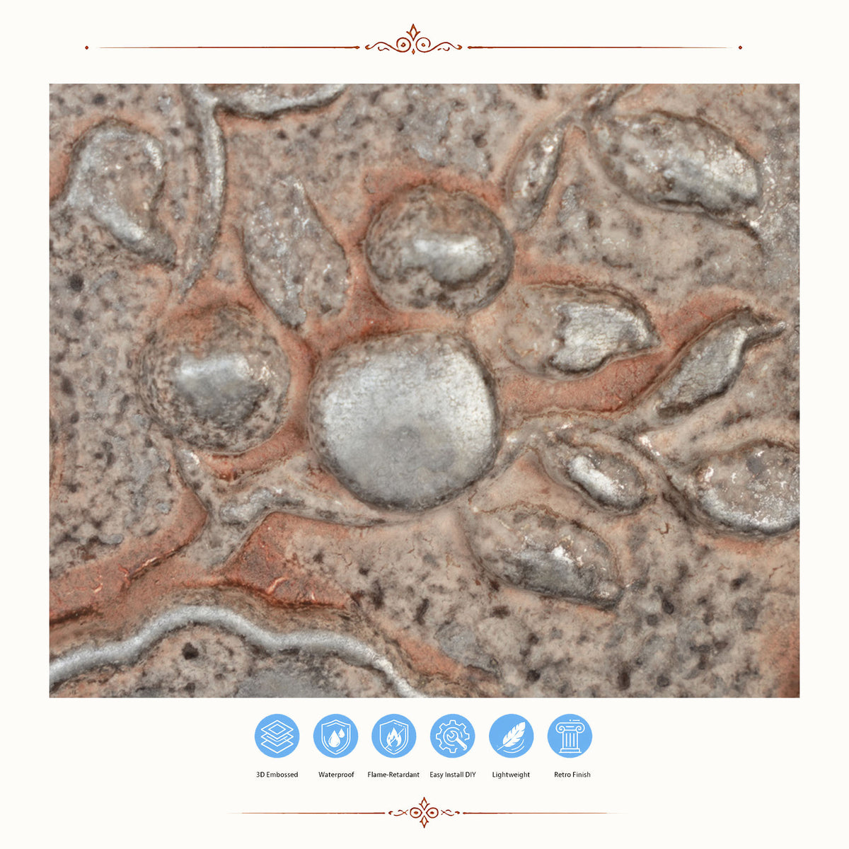 PAINTSDECOR PL19 Weathered Iron PVC ceiling tile product detail