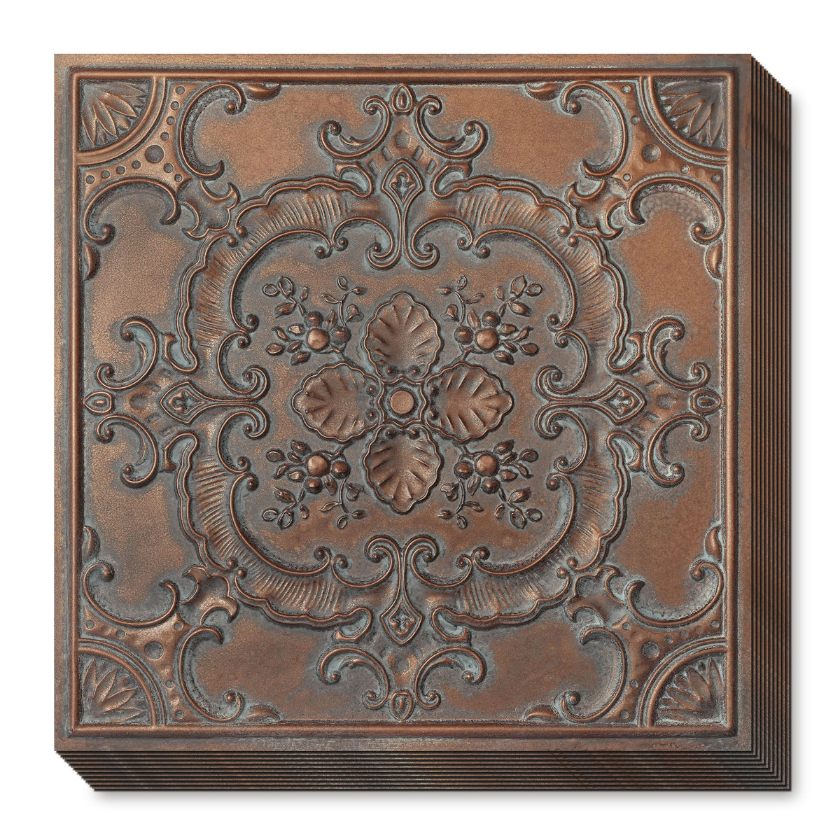 PAINTSDECOR PL19 Weathered copper PVC ceiling tile product detail