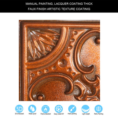 10tiles/lot Tin Ceiling Tiles for Book Cafés, Literary Stores and Creative Cultural Spaces PL19