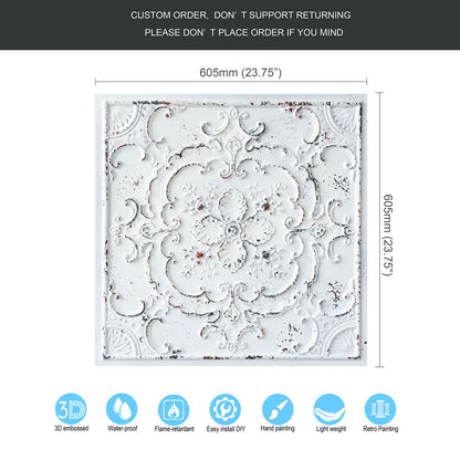 10tiles/lot Classic Victorian Ceiling Tiles for Boutique Hotels, Heritage Inns and Luxury Villas PL19