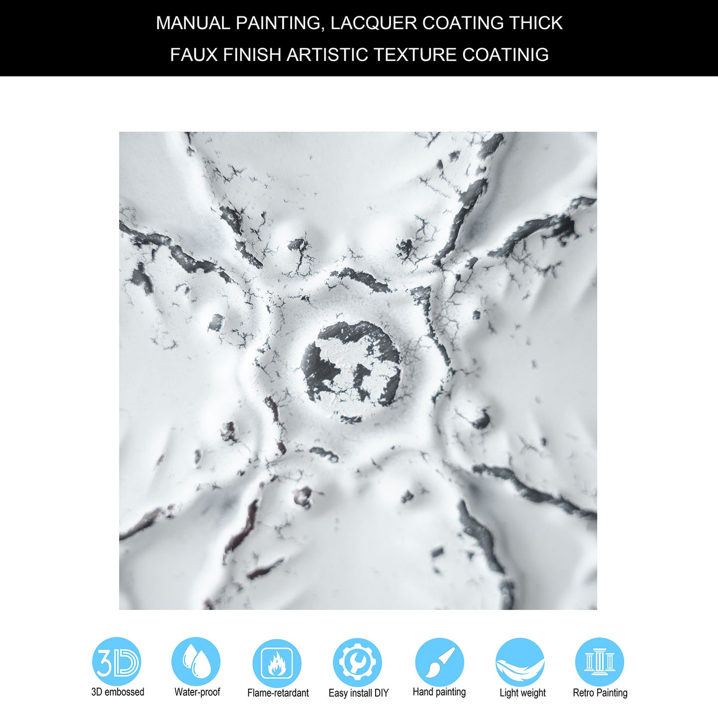 10tiles/lot Classic Victorian Ceiling Tiles for Boutique Hotels, Heritage Inns and Luxury Villas PL19