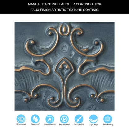 10tiles/lot Textured PVC Ceiling Tiles for Light-Luxury Restaurants, Salons and Beauty Studios PL19