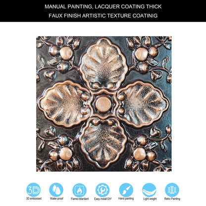 10tiles/lot Tin Ceiling Tiles for Book Cafés, Literary Stores and Creative Cultural Spaces PL19