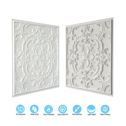 10tiles/lot Classic Victorian Ceiling Tiles for Boutique Hotels, Heritage Inns and Luxury Villas PL19