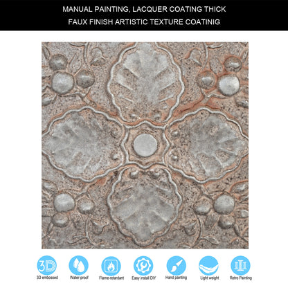 10tiles/lot Vintage-Style Ceiling Tiles for Elegant Restaurants, Coffee Houses and Hospitality Spaces PL19