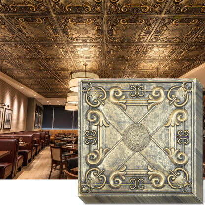 PAINTSDECOR PL22 Ancient gold PVC ceiling tile product detail