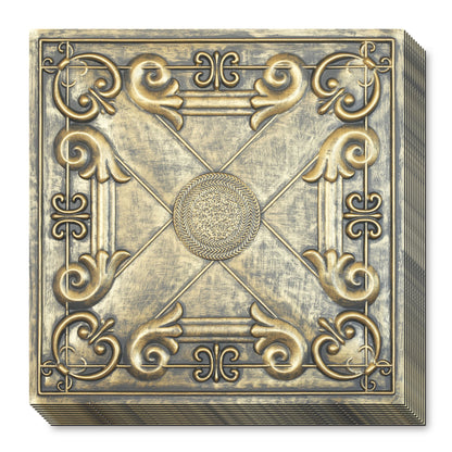 PAINTSDECOR PL22 Ancient gold PVC ceiling tile product detail
