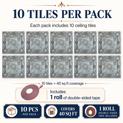 PAINTSDECOR PL22 Antique tin PVC ceiling tile product detail