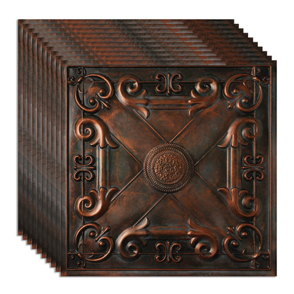 PAINTSDECOR PL22 Blackened Copper PVC ceiling tile product detail
