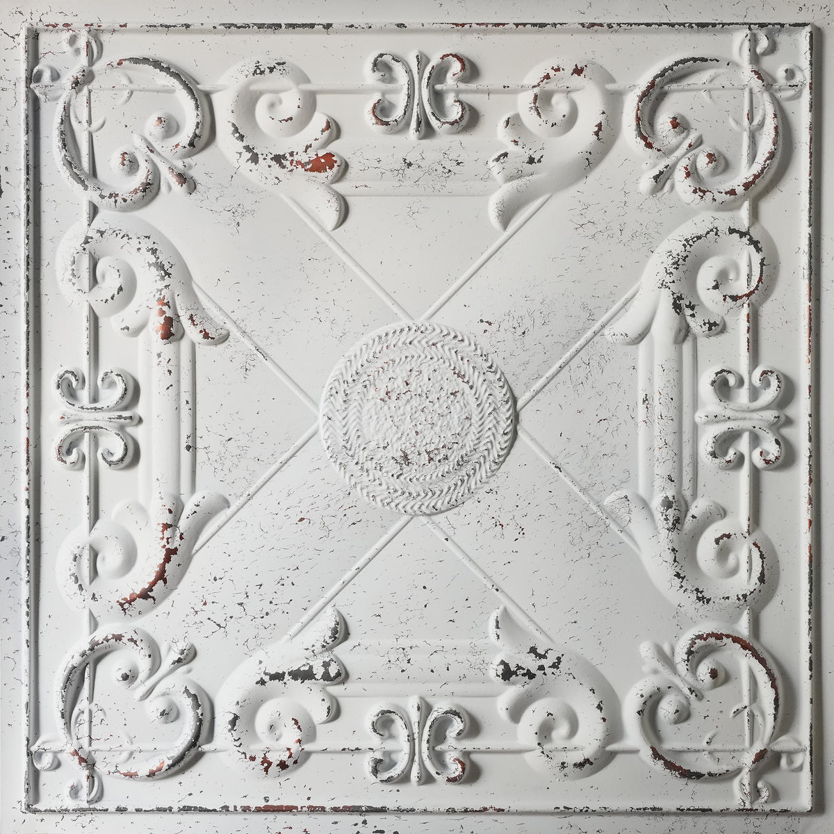 PAINTSDECOR PL22 Distress crack white black PVC ceiling tile product detail