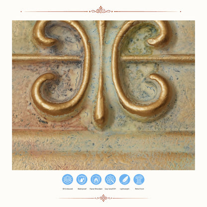 PAINTSDECOR PL22 Multicolor Brass PVC ceiling tile product detail