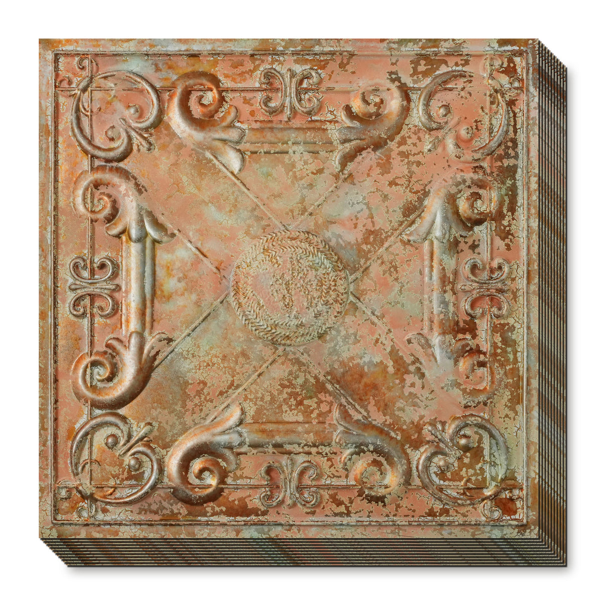 PAINTSDECOR PL22 Palazzo Clay PVC ceiling tile product detail