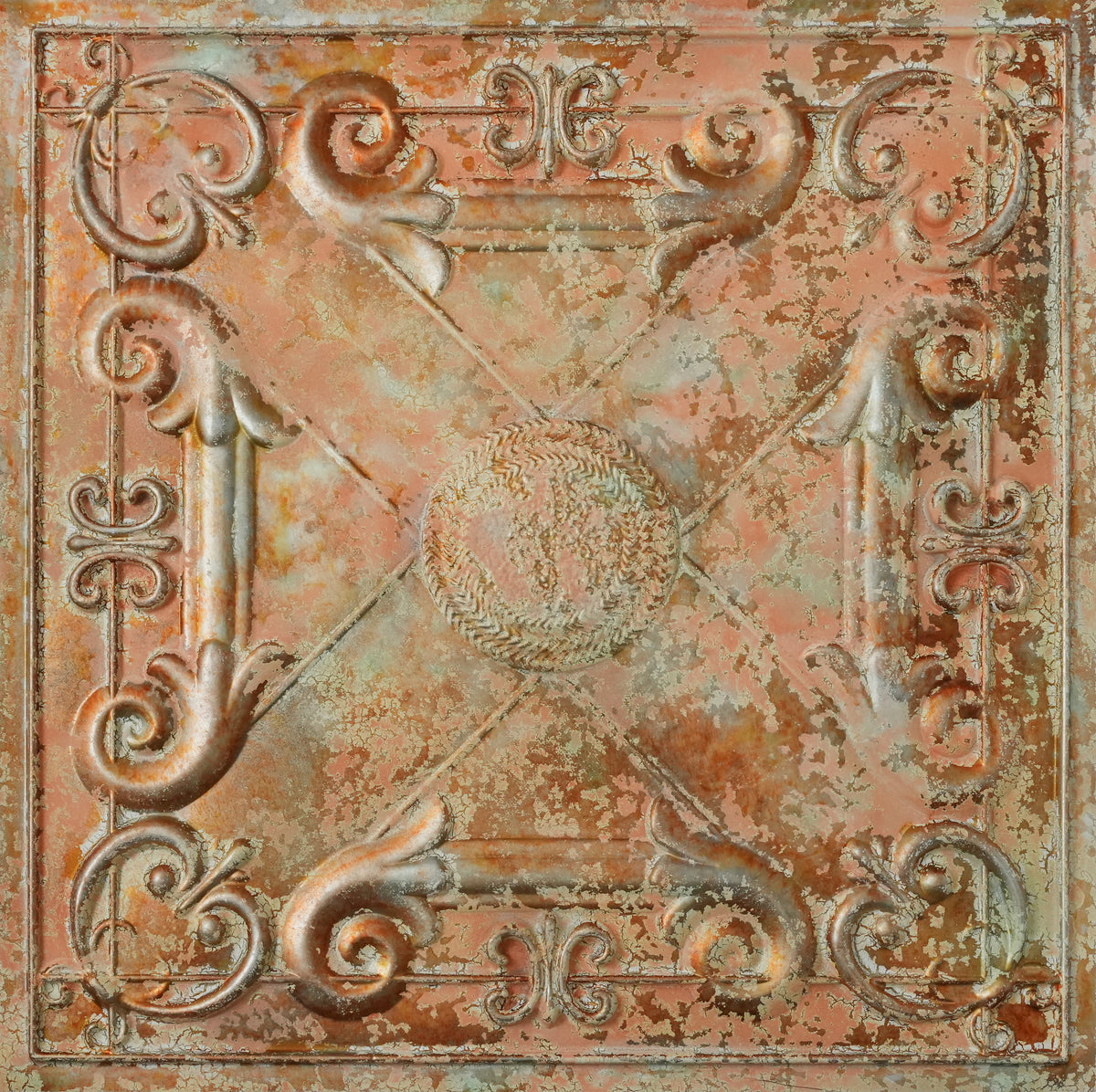 PAINTSDECOR PL22 Palazzo Clay PVC ceiling tile product detail