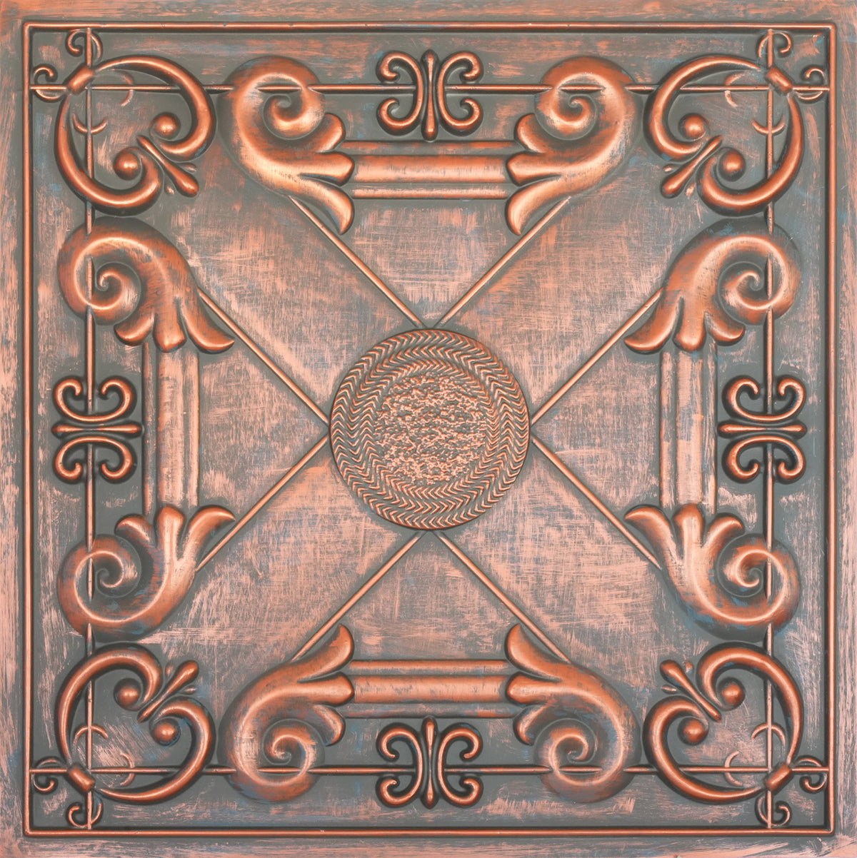 PAINTSDECOR PL22 Rustic copper PVC ceiling tile product detail