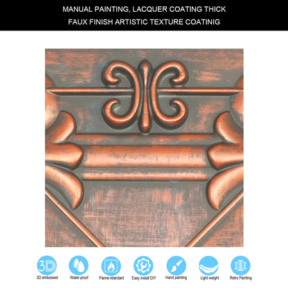 PAINTSDECOR PL22 Rustic copper PVC ceiling tile product detail