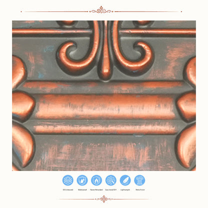 PAINTSDECOR PL22 Rustic copper PVC ceiling tile product detail