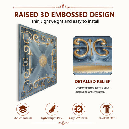 PAINTSDECOR PL22 Smoked gold PVC ceiling tile product detail