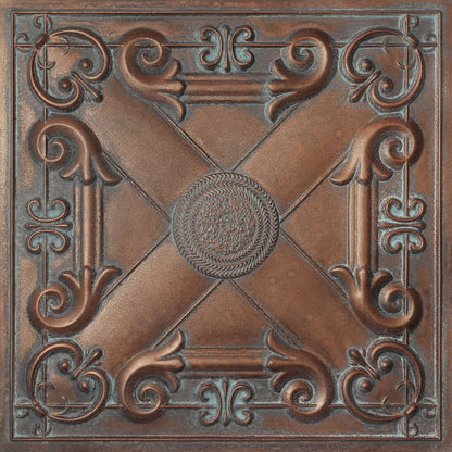 PAINTSDECOR PL22 Weathered copper PVC ceiling tile product detail
