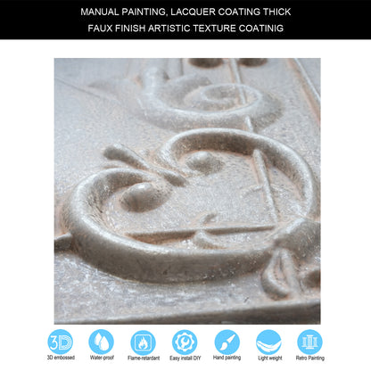 PAINTSDECOR PL22 Weathered Iron PVC ceiling tile product detail