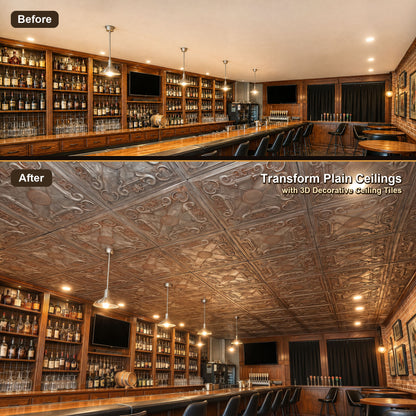 PAINTSDECOR PL22 Weathered Iron PVC ceiling tile product detail