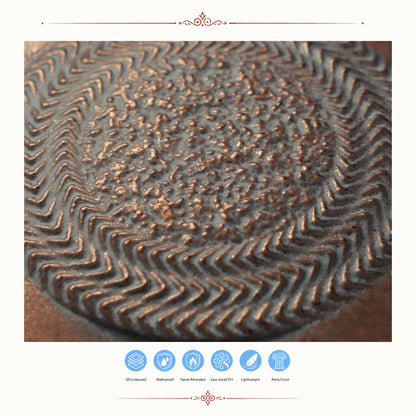 PAINTSDECOR PL22 Weathered copper PVC ceiling tile product detail