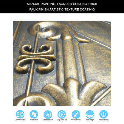 10tiles/lot Faux Tin Drop-In Tiles for Premium Restaurants, Meeting Rooms and Hotel Lobbies PL22