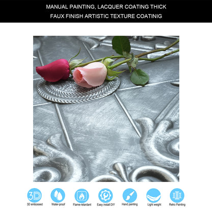 10tiles/lot Faux Tin Drop-In Tiles for Premium Restaurants, Meeting Rooms and Hotel Lobbies PL22