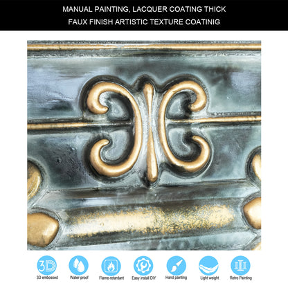 10tiles/lot Faux Tin Drop-In Tiles for Premium Restaurants, Meeting Rooms and Hotel Lobbies PL22