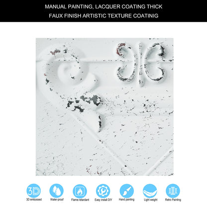 10tiles/lot Art Ceiling Tiles for Stylish Living Rooms, Museums and Elegant Hotel Interiors PL22