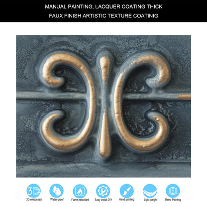 10tiles/lot Faux Tin Drop-In Tiles for Premium Restaurants, Meeting Rooms and Hotel Lobbies PL22