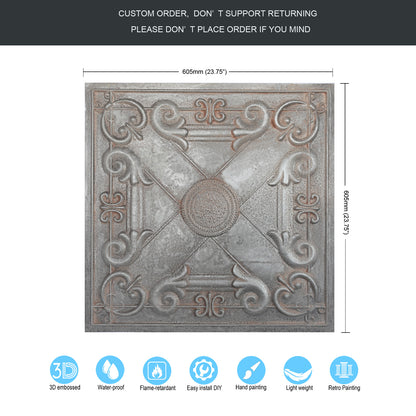 10tiles/lot Artistic Ceiling Tiles for Libraries, Museums, Craft Studios and Cultural Interiors PL22