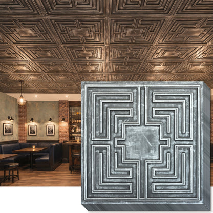 PAINTSDECOR PL25 Antique tin PVC ceiling tile product detail