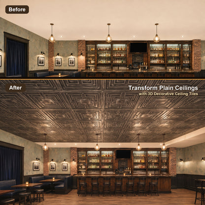PAINTSDECOR PL25 Antique tin PVC ceiling tile product detail