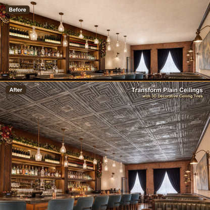 PAINTSDECOR PL25 Antique tin PVC ceiling tile product detail