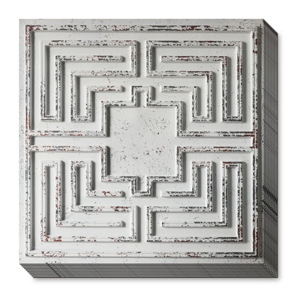 PAINTSDECOR PL25 distress crack white black PVC ceiling tile product detail