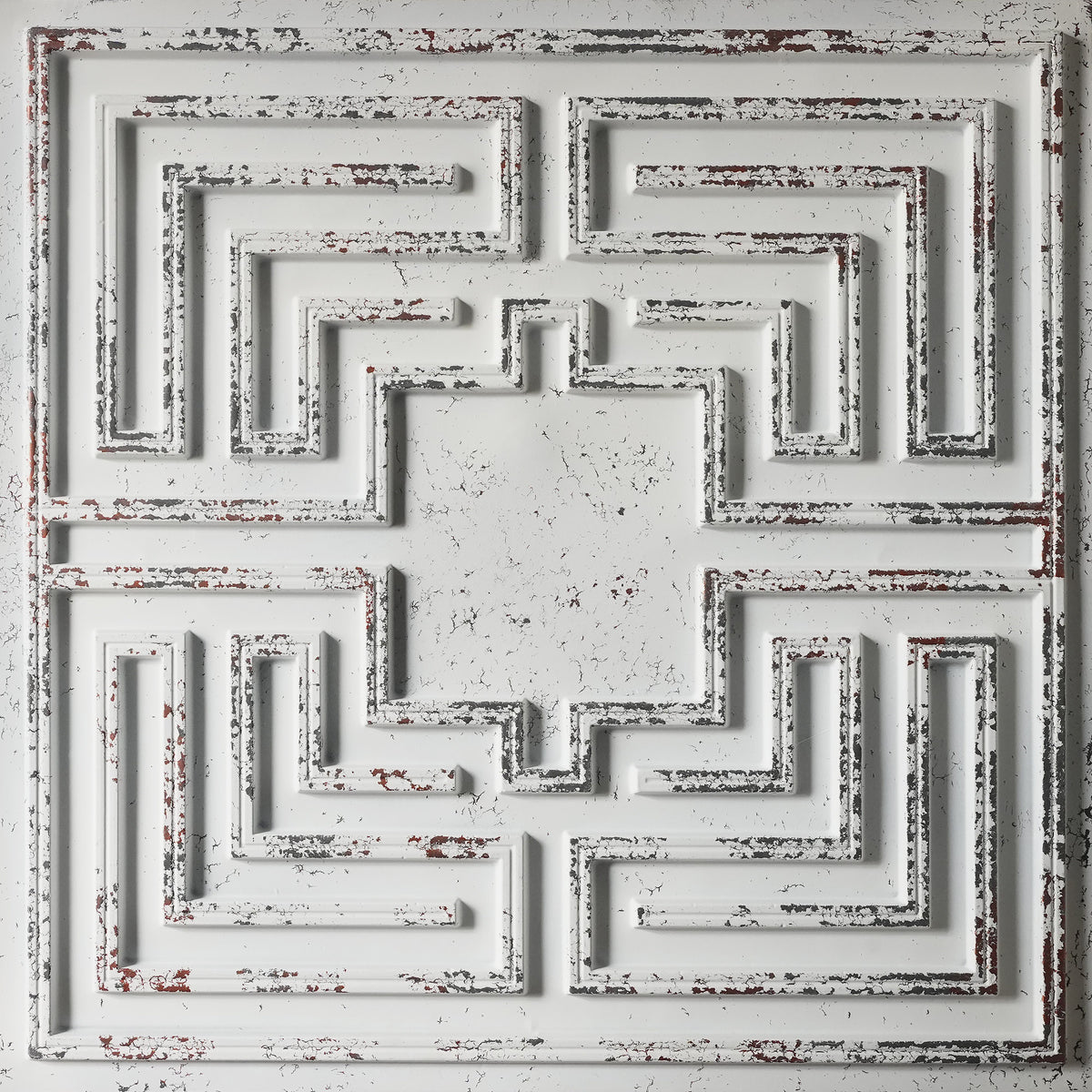 PAINTSDECOR PL25 distress crack white black PVC ceiling tile product detail